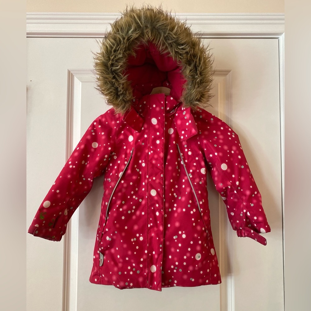 Reima Tec Little Girls Ski Jacket Size 6Y